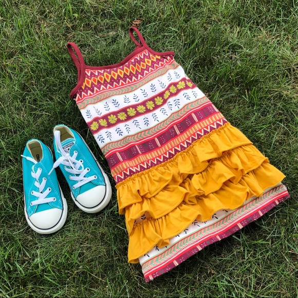 Adorable Fall Color Kpea Ruffle Back,  Size 4T - Picture 4 of 8